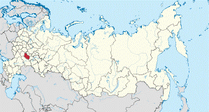 Verbreitung der Sibirischen Katze Karte des Wolgagebietes 